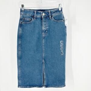 GAP denim pencil skirt versatile casual date night office street wear size 0